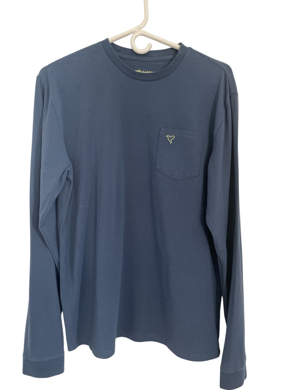Birddogs Men's Long Sleeve Pocket Tee - Blue size Large
